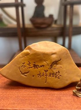 鱼缸内饰造景摆件观赏盆景禅意微景观工艺品小型造景石哈密花盆