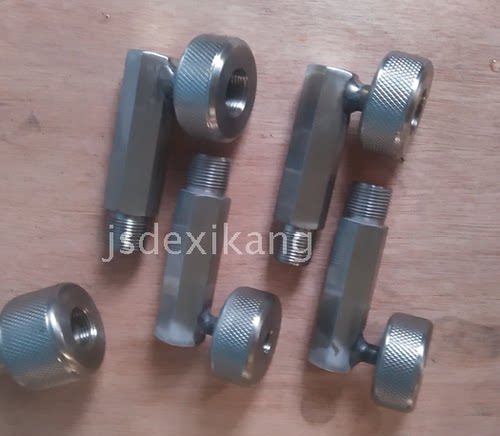 压力表活接头 校验台手拧快速式压力转接头 订做校验器活接头 - 图0