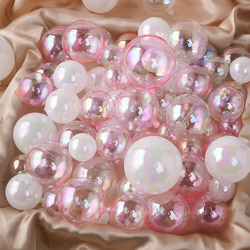50个装 蛋糕装饰INS风创意幻彩许愿球装扮炫彩透明泡泡球生日挂饰,淘宝优惠券,粉丝福利购,淘宝优惠卷
