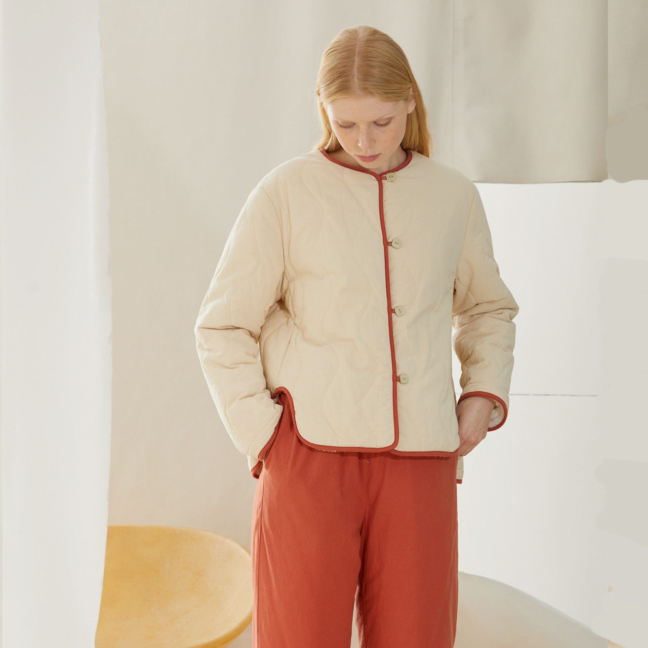 朵朵可可本命年夹棉睡衣女冬季中国风圆领畔扣纯棉衣裤家居服套装,淘宝优惠券,粉丝福利购,淘宝优惠卷