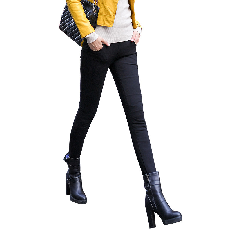 外穿高腰加厚加绒白鸭绒修身羽绒裤 加加亲棉裤/羽绒裤