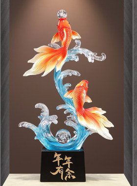 年年有余锦锂鱼大摆件乔迁开业