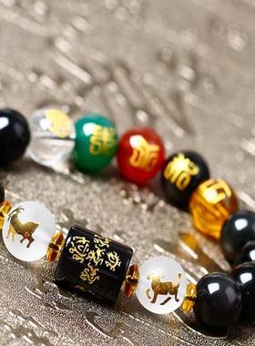 纯天然本命年礼物男士款佛珠手串