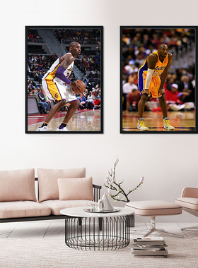 nba科比球星篮球馆客厅装饰画