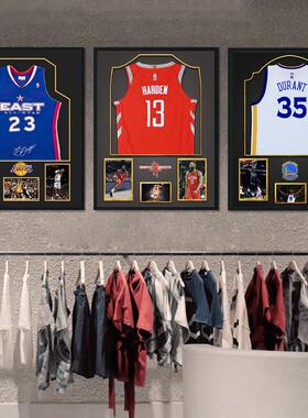 NBA詹姆斯篮球明星球衣客厅挂画