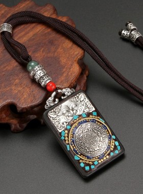 原创黑檀木款女文艺民族风项链