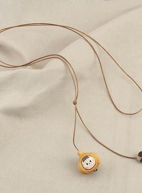 多妹娃娃项链女毛衣链长款