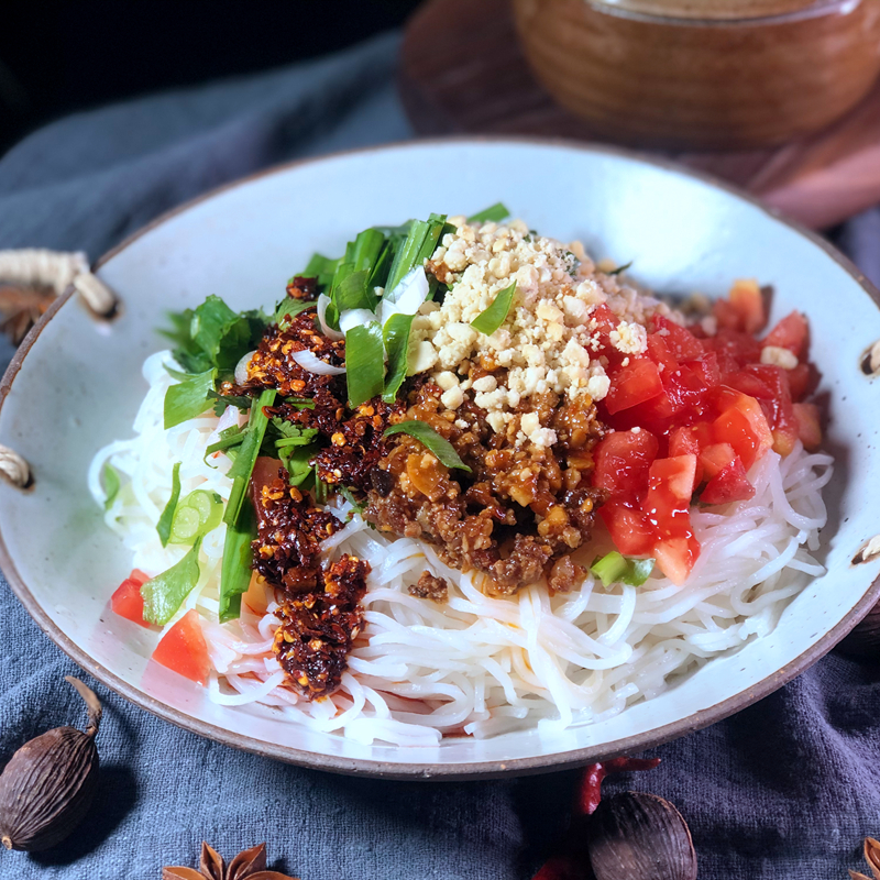 云南德宏瑞丽刘佳干饵丝细饵丝袋装曲靖蒸饵丝保山腾冲口味好美味 - 图0