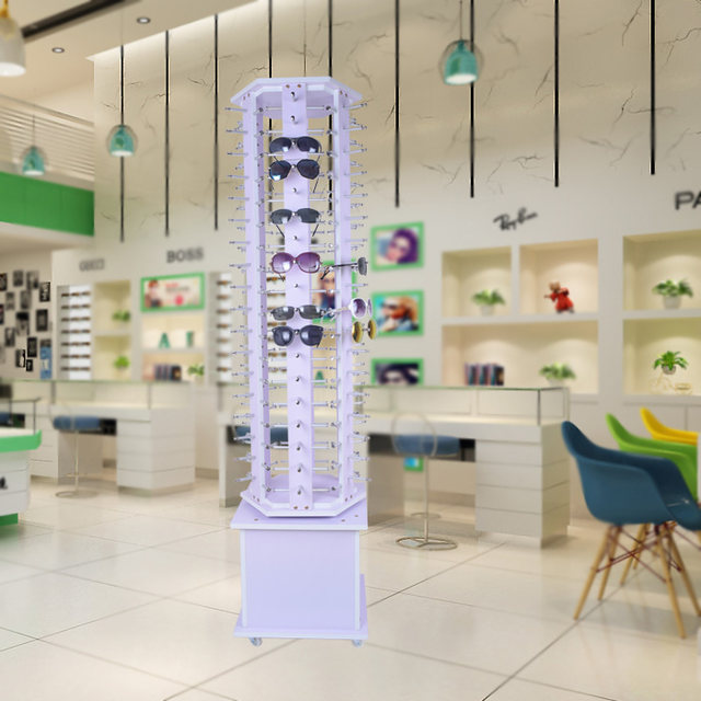 Rotating push-pull sunglasses glasses display stand prop display cabinet