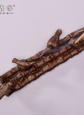 仿古风渔船鸬鹚线香炉茶宠摆件