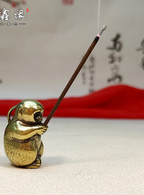 实心猴子汽车钥匙扣小摆件