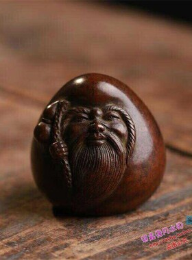 纯铜手工仿古实心紫铜寿星老头