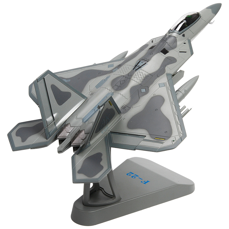 1:72特尔博F22模型合金F-22猛禽隐身飞机模型战斗机仿真航模成品