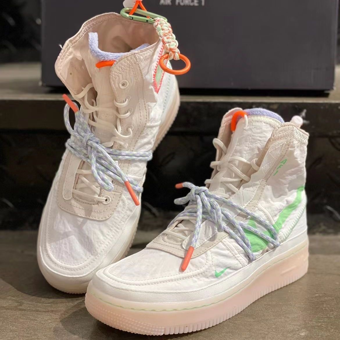 Nike/耐克 Air Force 1 Shell PU 休闲 货号DJ9304-131 温州XH-XN - 图2