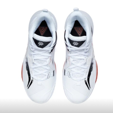 李宁 空袭8 透气回弹 支撑篮球鞋 白色/黑色ABPR035-4嘉兴顺丰仓 - 图2