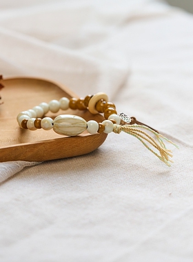 热销景德镇陶瓷手链小清新古风串珠流行百搭国风女新中式手串饰品