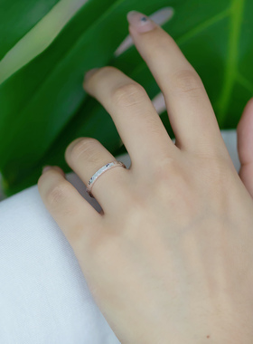 三个故事足银9999繁星碎冰戒指