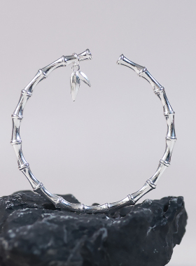 民族风女款足银999光面手镯