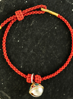 铃铛红绳手链男女情侣款