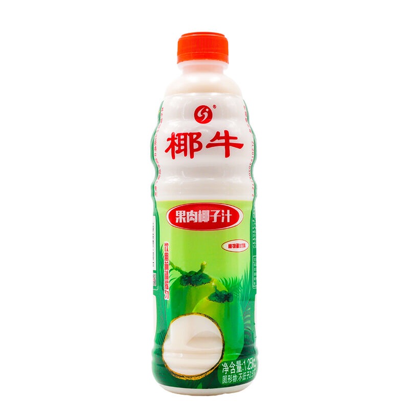 椰牛果肉椰子汁1.25L X6大瓶装整箱果味饮品海南椰奶植物饮料包邮 - 图3