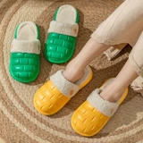 Водонепроницаемые зимние нескользящие тапочки, съемный съёмный вкладыш, мягкая подошва, для влюбленных