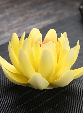 陶瓷莲花线香座新中式禅意摆件