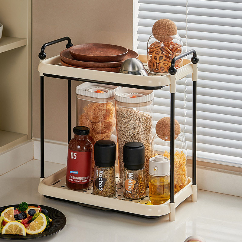 ins风沥水置物架水杯架多功能浴室置物架奶油风桌面多层收纳架,淘宝优惠券,粉丝福利购,淘宝优惠卷