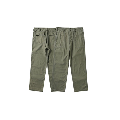 ACE浮生出品美式复古石磨水洗做旧硫化染OG107越战军裤面包工装裤 - 图3