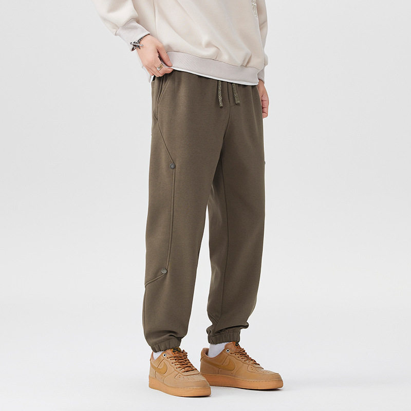 2025春秋宽松束脚卫裤男新款重磅休闲大码运动长裤,淘宝优惠券,粉丝福利购,淘宝优惠卷