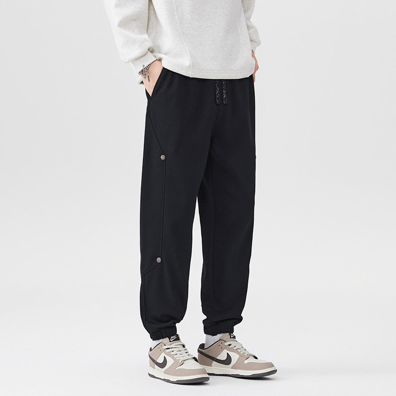 2025春秋宽松束脚卫裤男新款重磅休闲大码运动长裤,淘宝优惠券,粉丝福利购,淘宝优惠卷