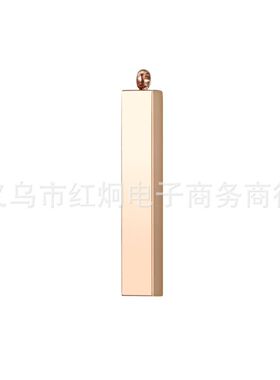 跨境货源不锈钢立体吊坠钛钢四方体刻字牌可DIY长方形项链吊坠
