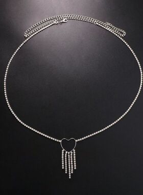 新款爱心流苏腰链欧美简单创意时尚轻奢腰链配饰女士 Waist chain