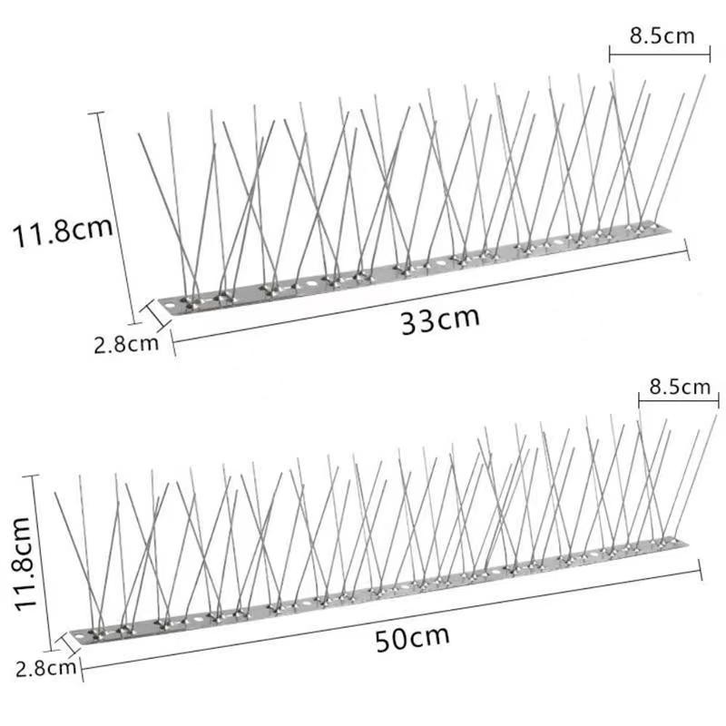 304不锈钢驱鸟刺钉防鸟神器防猫狗老鼠尖刺爬刺防猫爬刺防鸟刺钉 - 图3