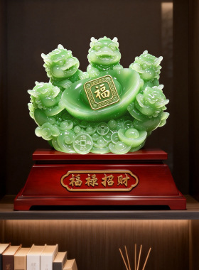 招财纳福貔貅摆件发财五福临门
