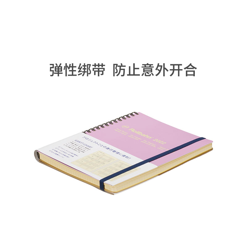 日本进口Rollbahn甘特图线圈月记本A5工作效率追踪管理手帐2022-图2