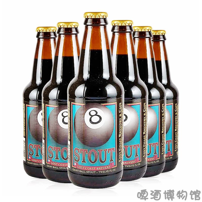 lost coast stout 迷失海岸黑8美国进口精酿啤酒世涛啤酒355ML - 图1