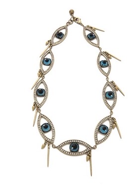 lulu图标迷人蓝眼睛项链