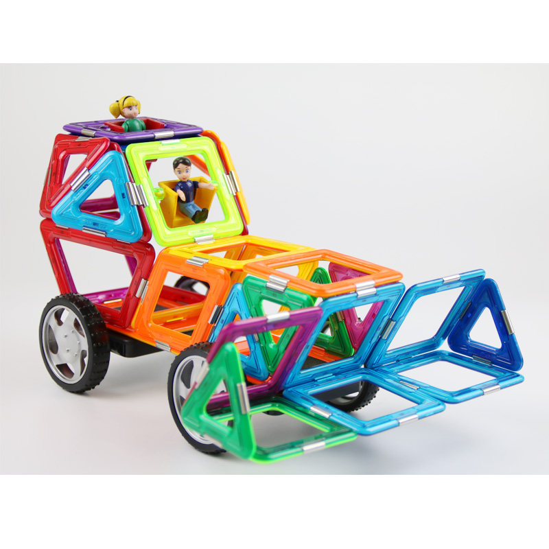 magspace儿童益智玩具磁力片积木拼装磁性积木小车汽车轮胎男孩子,淘宝优惠券,粉丝福利购,淘宝优惠卷