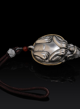 龟解压手把件全铜金刚杵瑞兽吊坠