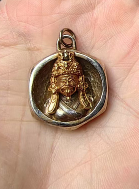 扎基拉姆铜吊坠藏式佛像随身项链