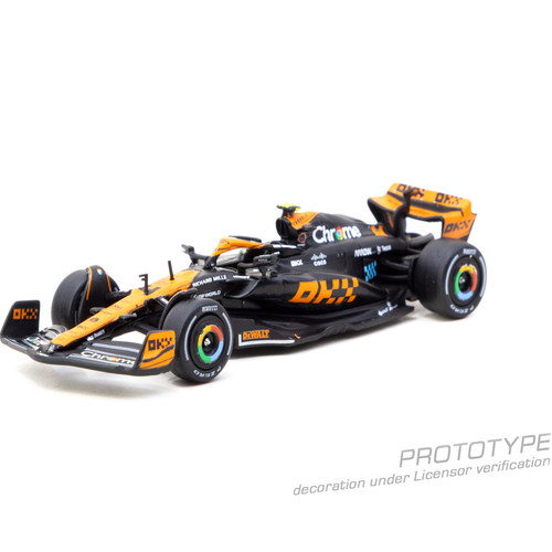 TW 1:64 诺里斯 迈凯伦车队 MCL60 日本大奖赛 合金汽车模型 - 图0