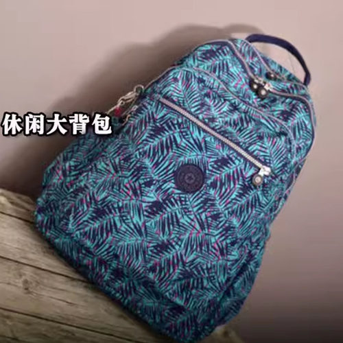 2026双肩包休闲大容量背包涤纶锦纶户外轻便学生防水高中初中书包 - 图1