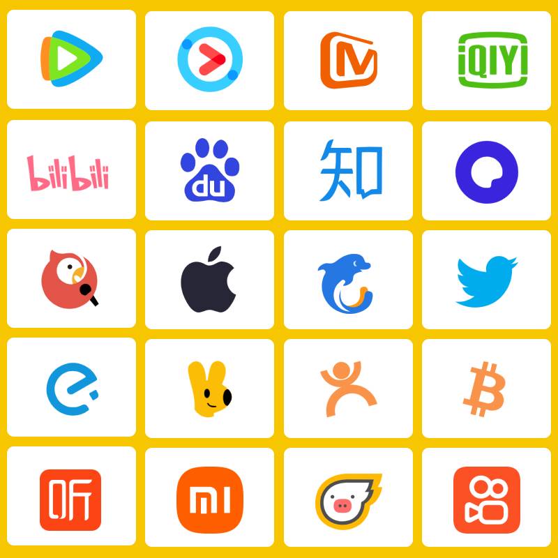 移动互联网网站分享APP社交UI图标LOGO矢量图icon设计素材S089 - 图0