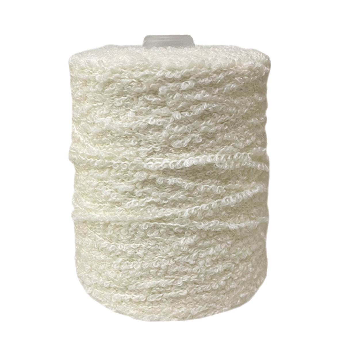 进口高品质白色羊驼羊毛圈圈线手编中粗毛线毛衣外套棒针线手工线