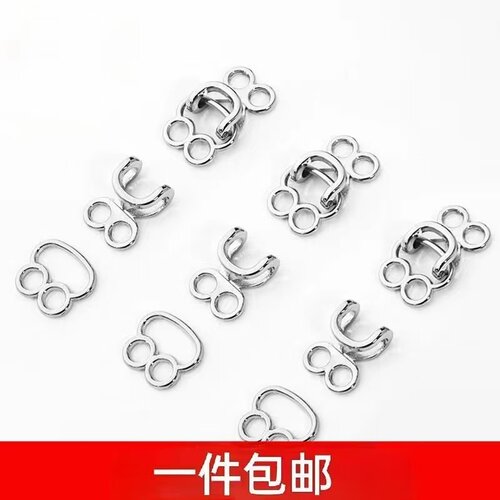 大衣挂钩扣金属领钩风纪扣貂皮皮草搭扣配件隐形钩扣衣服挂钩配件 - 图0