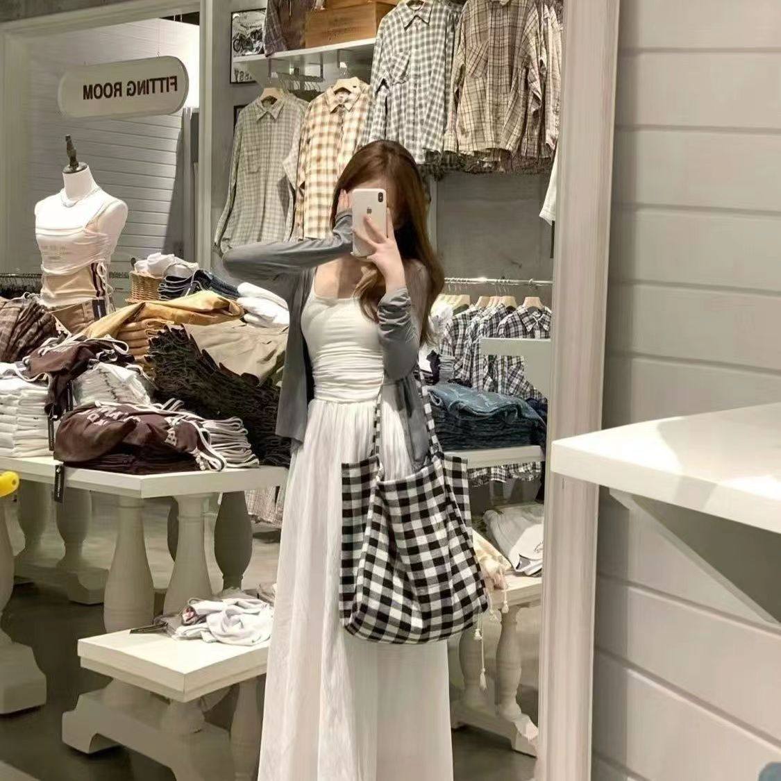 套装女装2026早秋新款开衫外套吊带背心上衣甜美显瘦半身裙三件套,淘宝优惠券,粉丝福利购,淘宝优惠卷