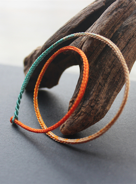 手工编织极细手绳八股编平安绳