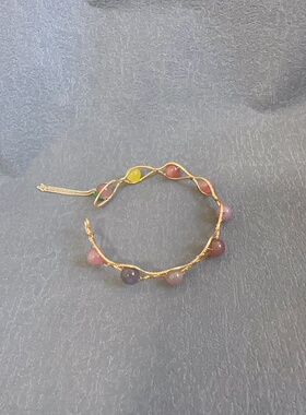 1天然珍珠手环小众级感手镯复古韩版手链简约轻奢手串女手饰饰品