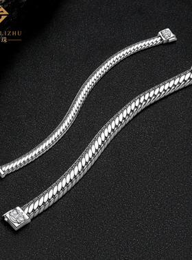 足银999纯银醒狮三马鞭手链