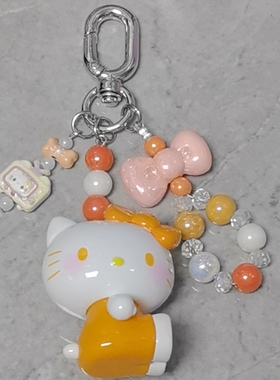 新款夏日彩虹糖系列HelloKitty串珠萌粒手机链挂包包